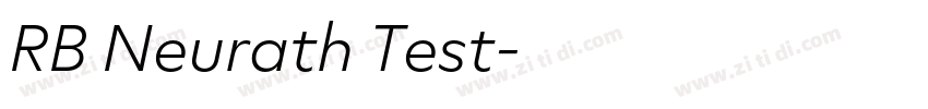 RB Neurath Test字体转换